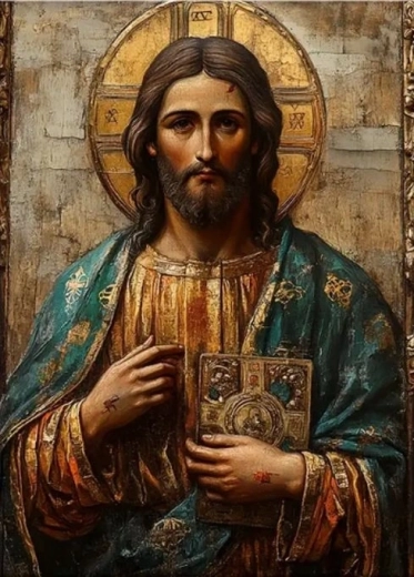 Norimpex Mal efter tal ikon af Jesus i den ortodokse kirke 40 × 50 cm