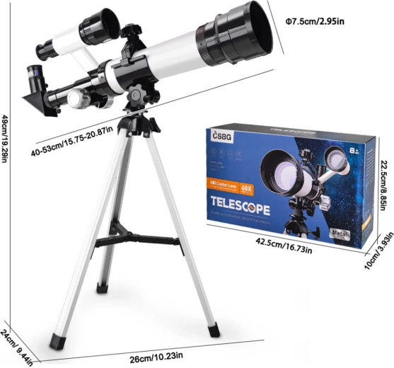 Børneteleskop Moon med stativ