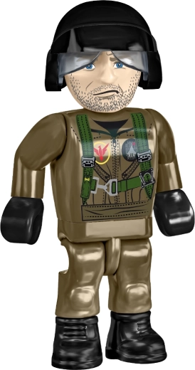 Pilotfigur som et realistisk tilbehør