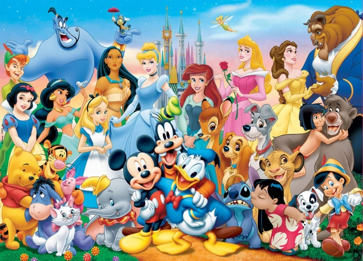 Educa træpuslespil Disney – Vidunderlig verden, 100 brikker