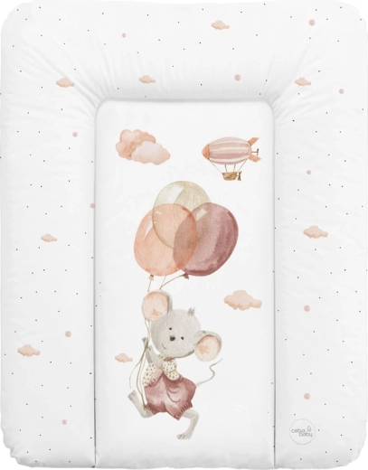 Ceba baby blød puslepude Basic Mouse 50 × 70 cm