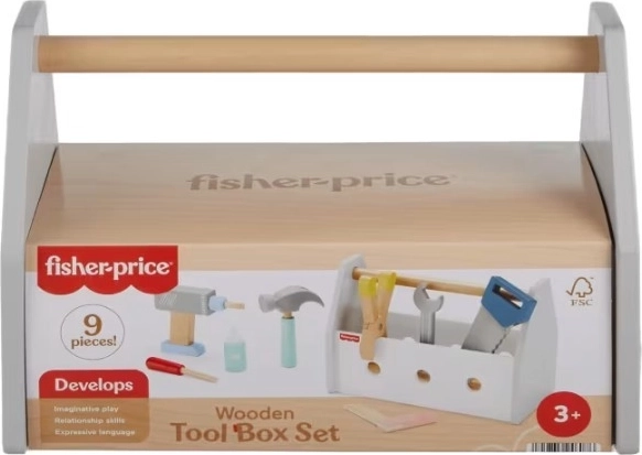 Fisher-Price træværktøjsskab