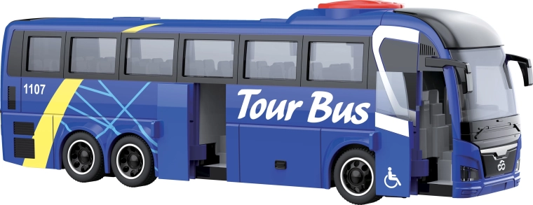 City Service Car bybus 1:16 blå
