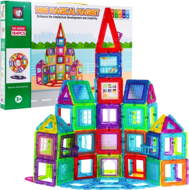 Magnetiske klodser MEGA Sæt 184 dele