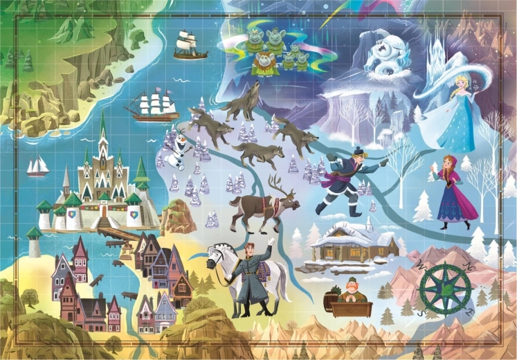 Puzzle Story Maps: Frost 1000 brikker