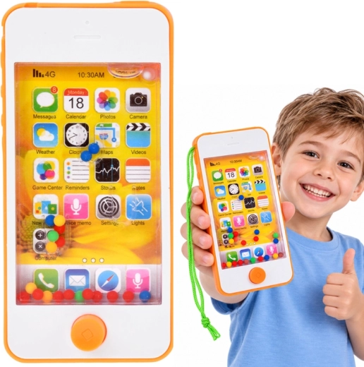 Vandspil i smartphoneform med kugler