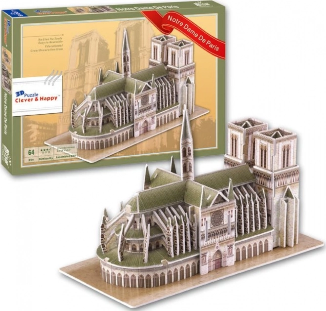 3D puslespil katedralen Notre Dame, Paris