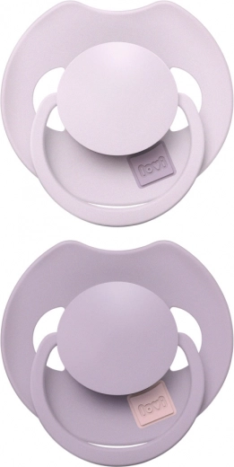 Silikone dynamisk sut Lovi Prime 6–18 mdr., 2 stk., lilla/violet
