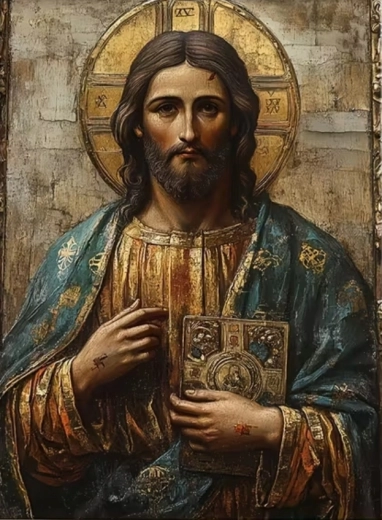 Diamantmaleri jesus kristus 30 × 40 cm