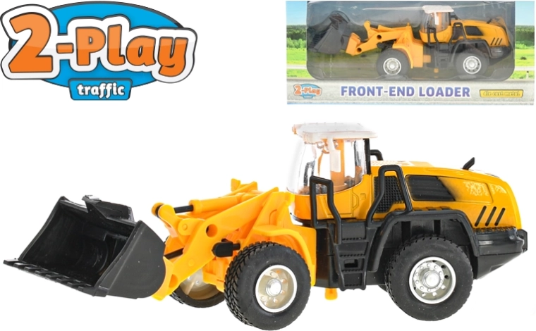 2-Play Traffic metal læssemaskine 16,5 cm med pull-back