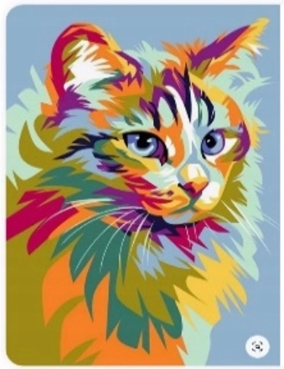 Diamantmaleri Pastelkat 30 × 40 cm