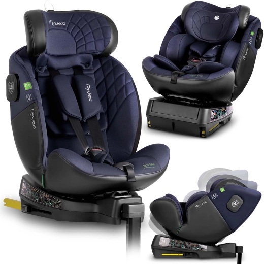 Nukido Aero Line autostol 40–150 cm i-Size, drejelig, ISOFIX