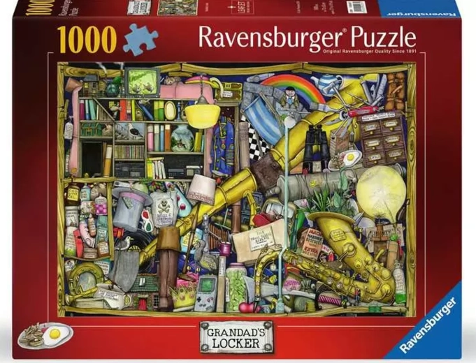 Ravensburger-puslespil Bedstefars skab, 1000 brikker