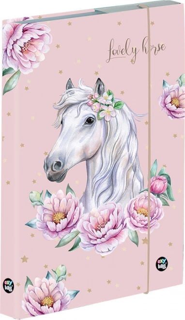 Æske til hæfter A5 Jumbo Hest Romantisk