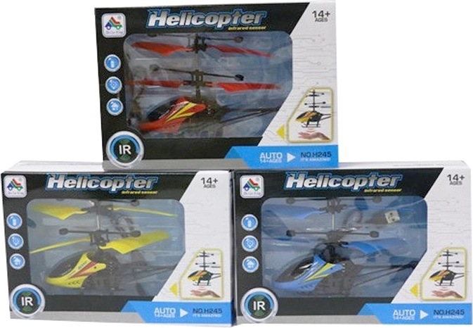 RC helikopter styret med hånden