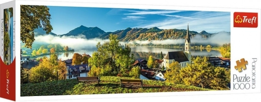 Panoramapuslespil Over Schliersee-søen 1000 brikker
