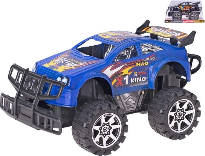 Terrængående bil med friktionsmotor 18,5 cm