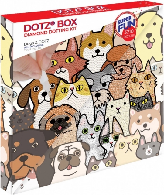 Sæt Diamond Dotz - Hunde og katte boks