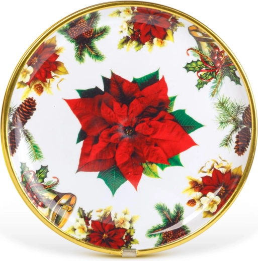 Julemotiv til det festligt dækkede bord