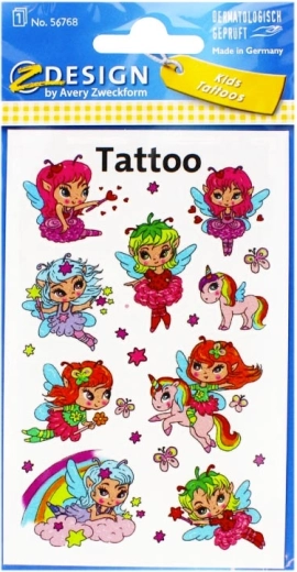 Tatoveringer med feer og enhjørninger
