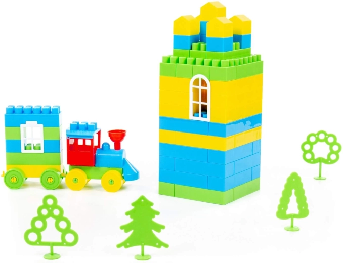 Høje tårne og et lille tog til en fantasiverden