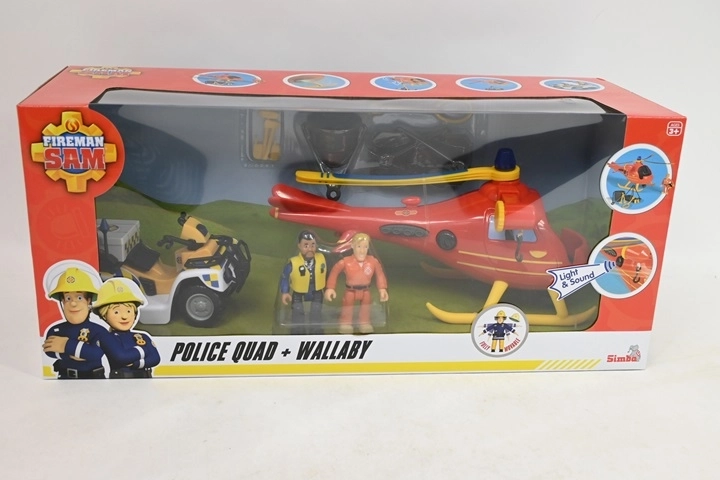 Fireman Sam legesæt Wallaby med ATV og figurer