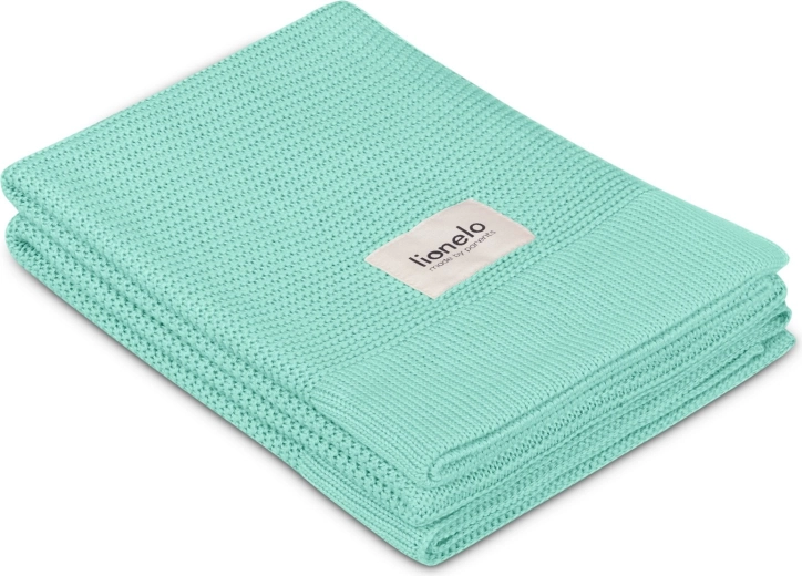 Blød bambusplaid Green Mint Lionelo