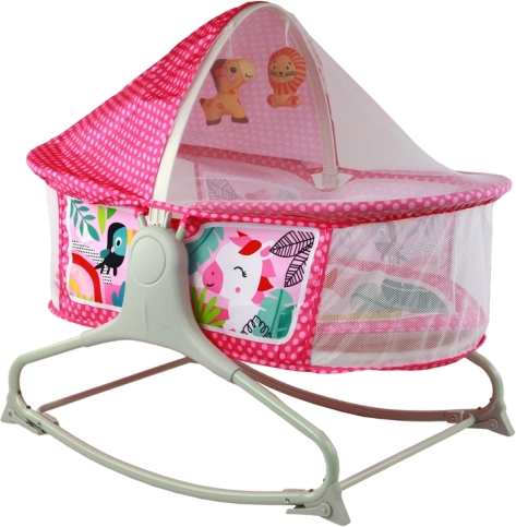 Babylift, vugge og legetæppe i ét