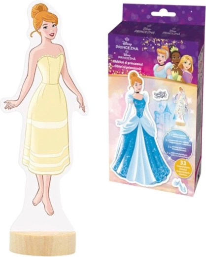 Magnetisk påklædning med malebog DISNEY Prinsesser