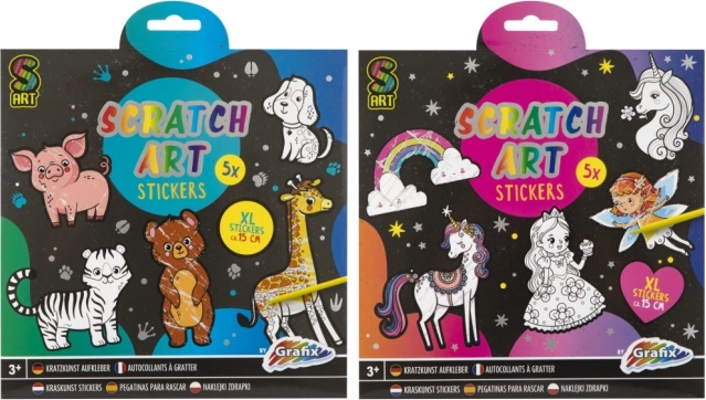 MOXY skrabende klistermærker Regnbueverden