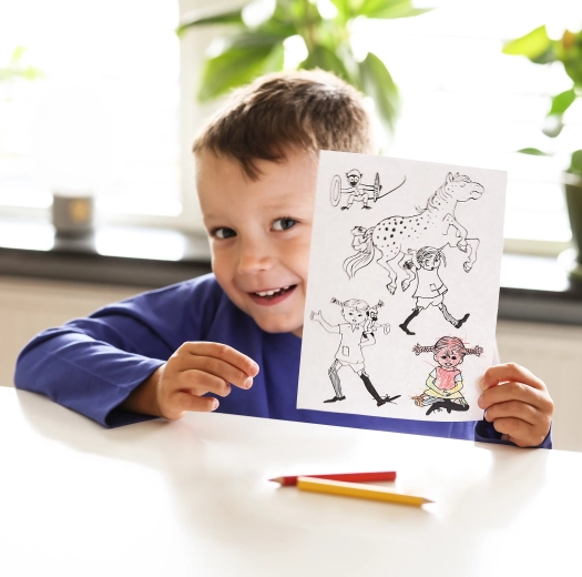 Originale illustrationer fra Pippis verden