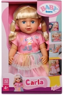 BABY born dukken Carla med frisørtilbehør, 43 cm