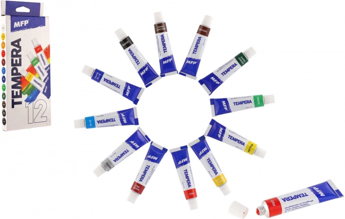 Temperafarver MFP 12×12 ml