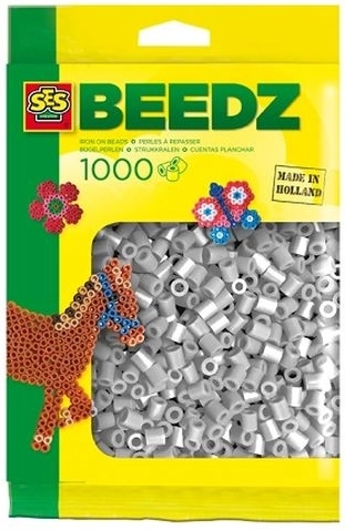 SES Creative strygeperler 1000 stk. – grå