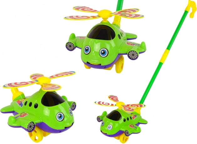 Grøn Glad Helikopter til Skub