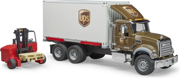 Bruder lastbil Mack UPS med gaffeltruck