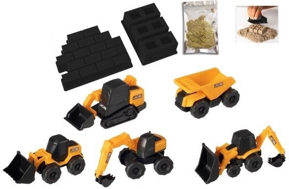 5 mini JCB-maskiner i én pakke