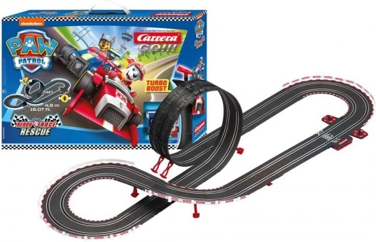 bilbane carrera go paw patrol 4,9 m med loop og omgangstæller