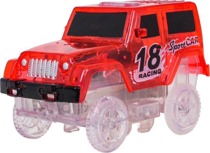 LED-bilen lyser i mørke