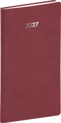 Notique lomme-dagbog Balakon 2027 bordeaux 9 × 15,5 cm