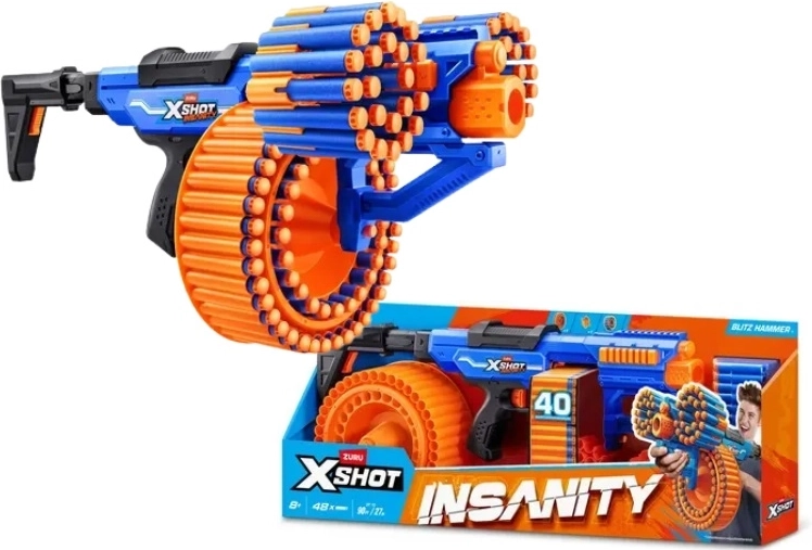 ZURU X-SHOT Insanity blitz hammer skumblaster - 1 stk.