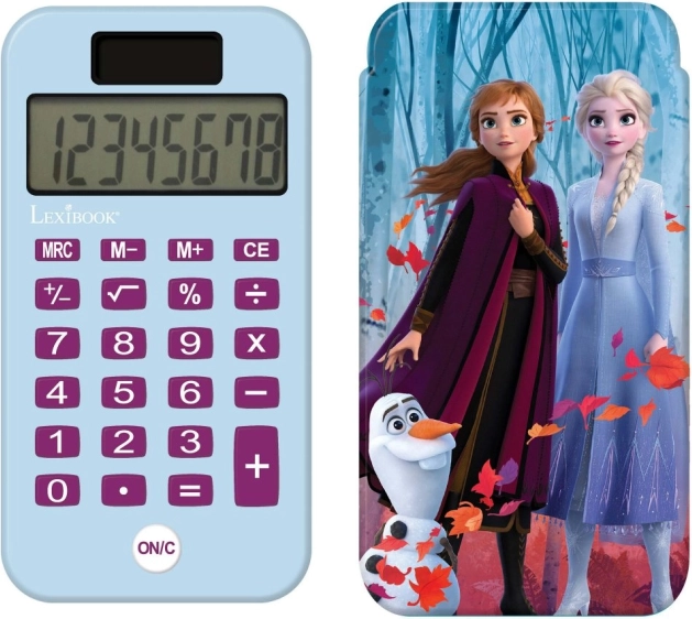 Lexibook lommeregner Frozen – børnelommeregner med skydedæksel