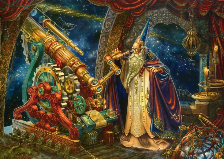 Puslespil Astronom 1000 brikker SCHMIDT