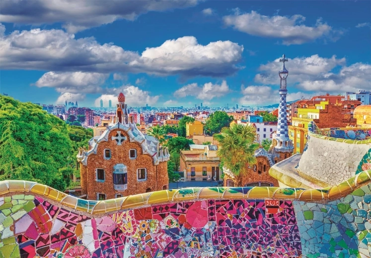 Puslespil CLEMENTONI Park Güell Barcelona 1000 brikker