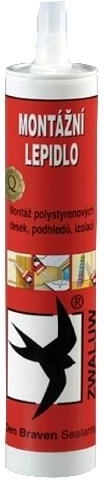 Montagelim uden opløsningsmidler 310 ml DEN BRAVEN
