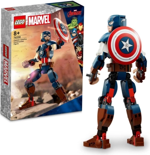 LEGO Marvel Captain America-figur til byggeri