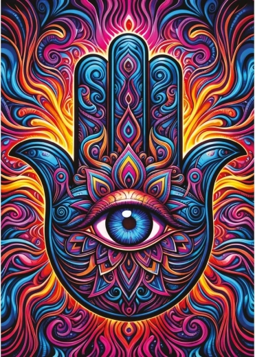 Puslespil Hamsa-hånd 1000 brikker