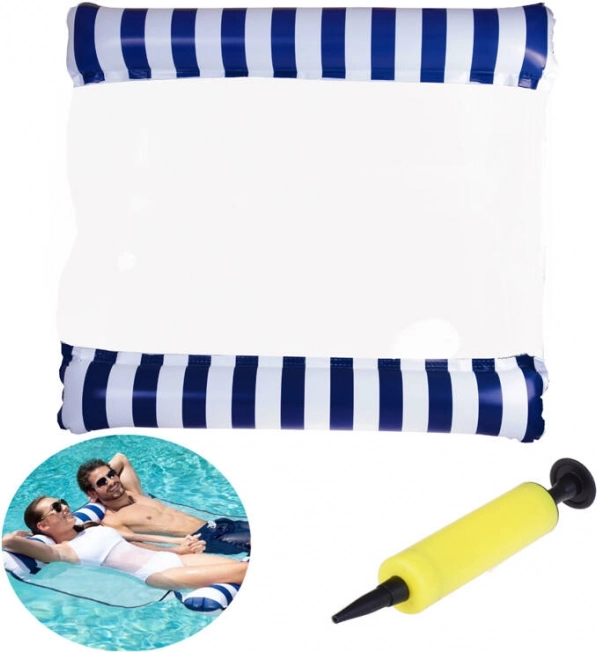 Oppustelig gyngende vandmadras til pool og strand