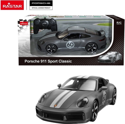 Rastar fjernstyret bil Porsche 911 Sport Classic 1:16