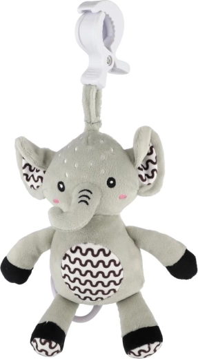 Praktisk klips til barnevogn og tremmeseng